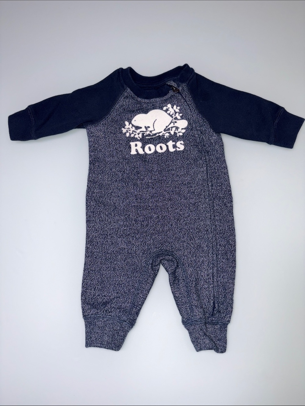 Roots Baby Navy Jumpsuit 0-3M